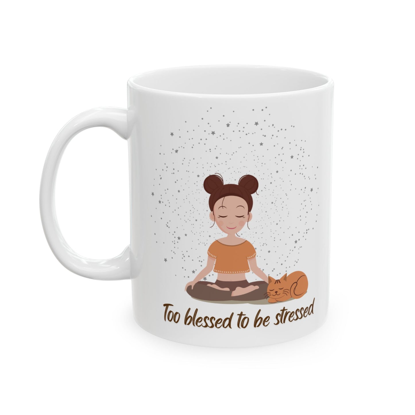 Too blessed to be stressed Mug