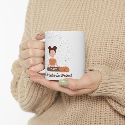 Too blessed to be stressed Mug