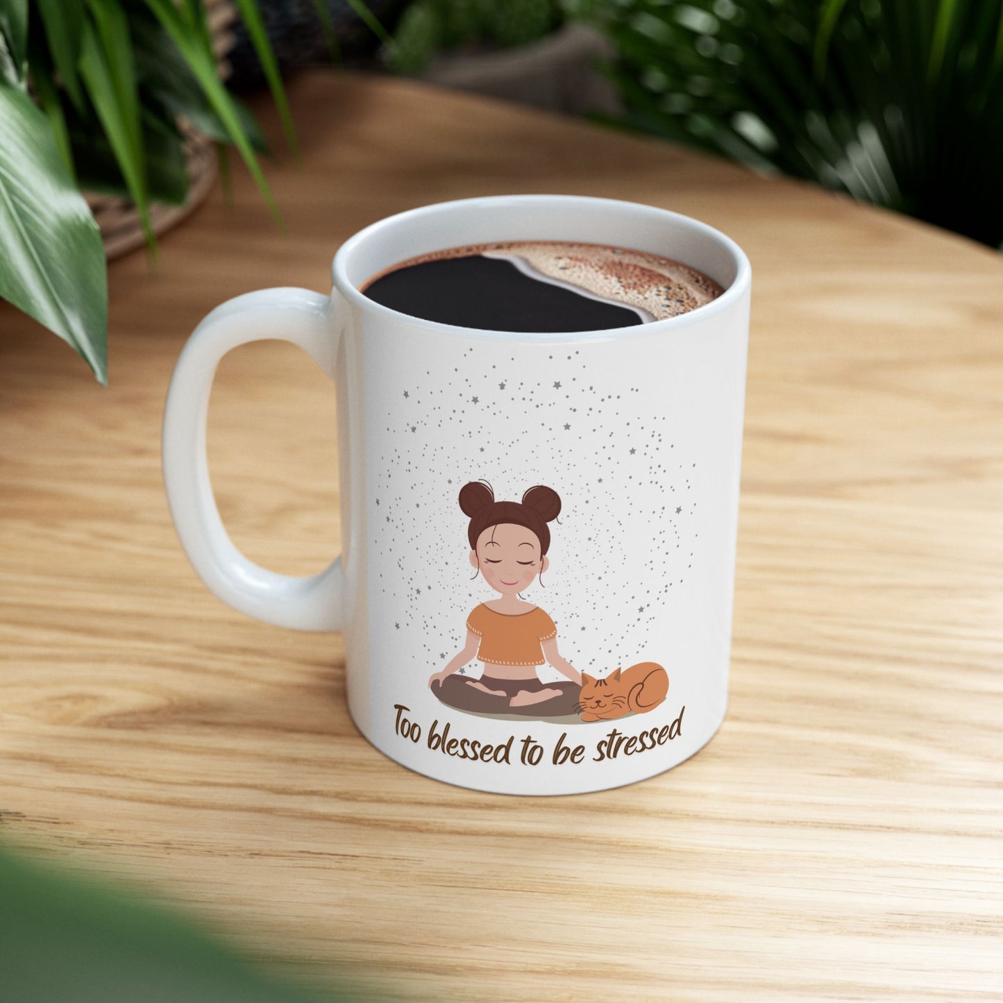 Too blessed to be stressed Mug